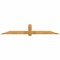 Ekena Millwork Eugene Rough Sawn Timber Gable Bracket, Western Red Cedar, 108"W x 18"H x 2"D x 6"F, 4/12 Pitch GBW108X18X0206EUG00RWR - alternate 1